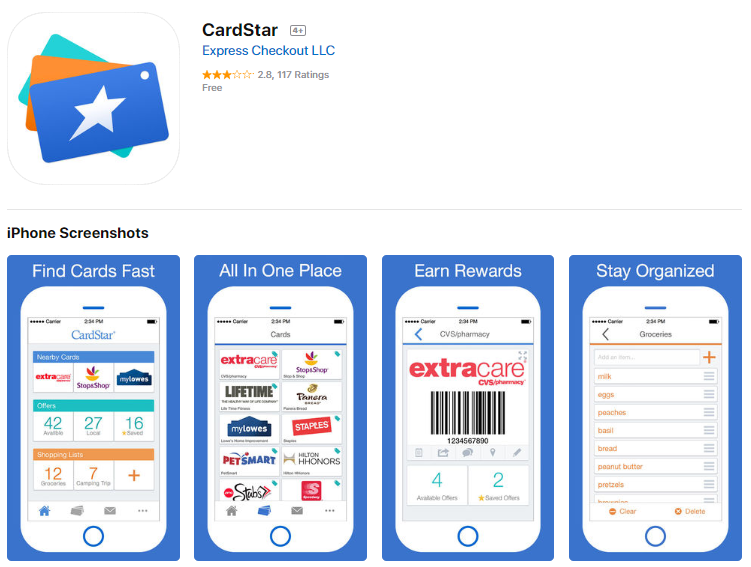 Manage cards & numbers - library, membership, shopper, frequent flyer etc.