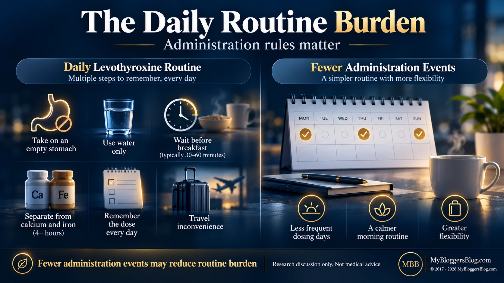 The daily routine burden infographic