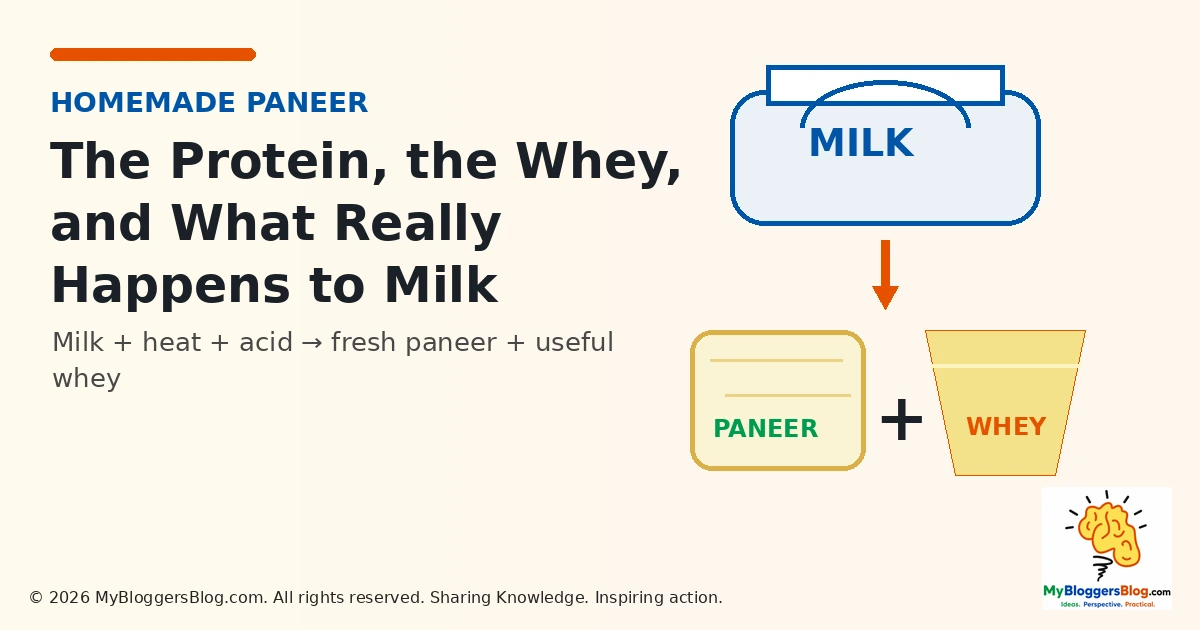 Homemade Paneer: The Protein, the Whey, and What Really Happens to Milk teaser image