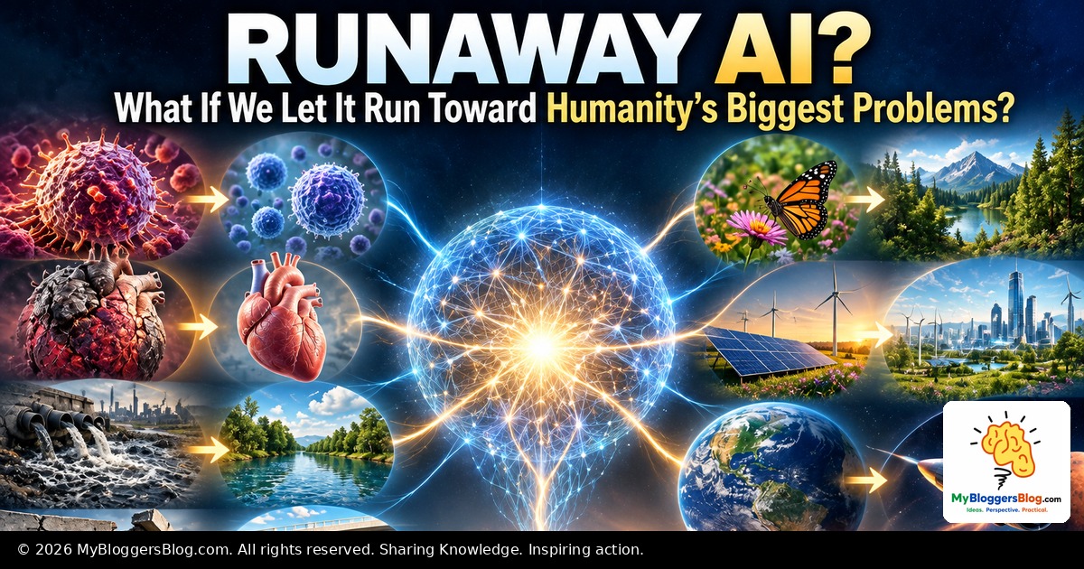 Runaway AI: What If We Let It Run Toward Humanity’s Biggest Problems? teaser image